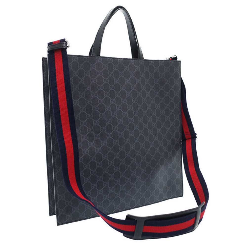 Gucci Cat Night Tote GG Canvas Black GG TIGER Supreme Bag Courrier Soft